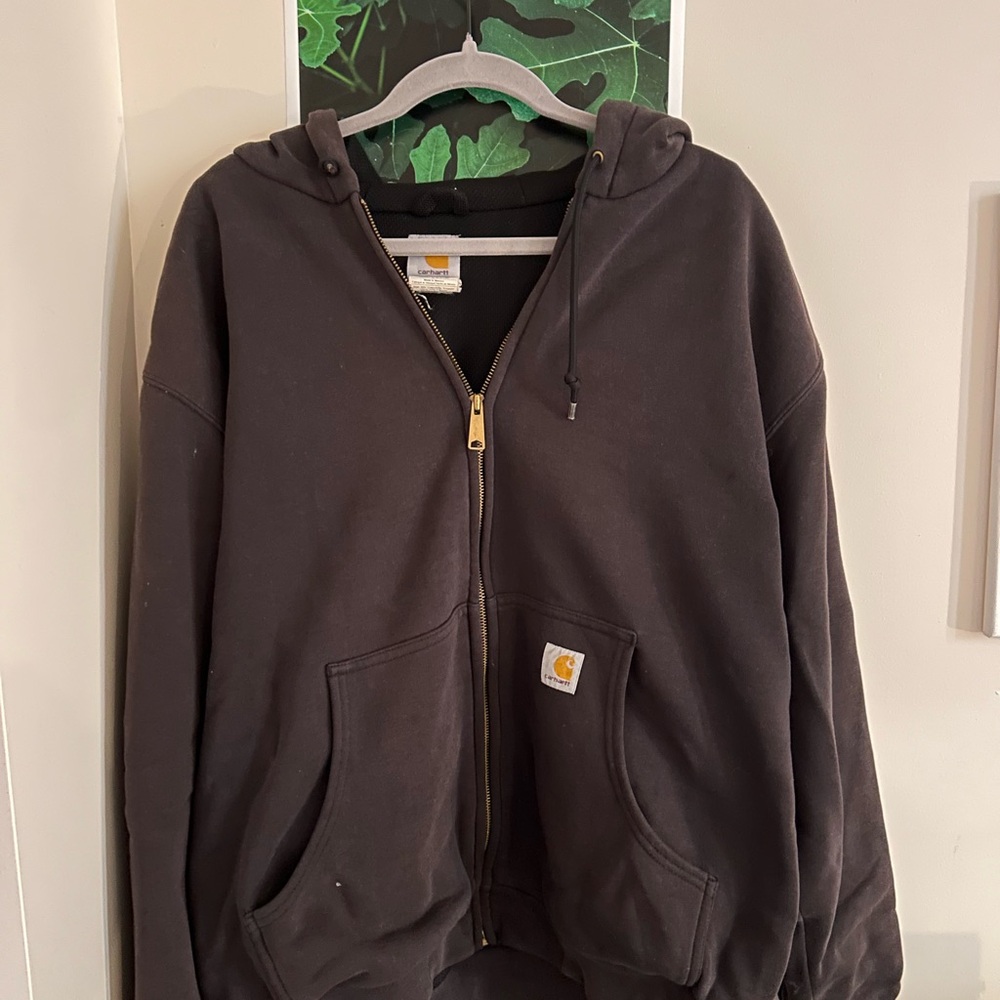 Carhartt Black Zip-Up Hoodie